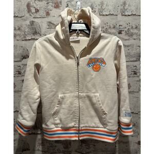 New York or Nowhere kids ON x Knicks Mr. Knick Cream Full Zip size Medium (6)